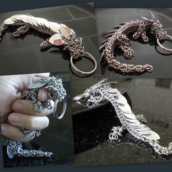 My very own pet dragon key fob