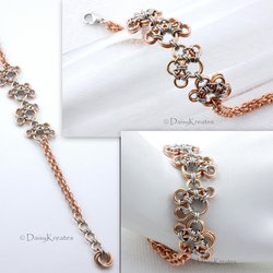 Bronze Four-Paws Chainmaille Bracelet