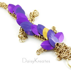 Aundrea's pet dragon chainmaille key fob