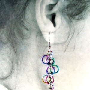 Niobium Forget-Me-Not Earrings - Short version