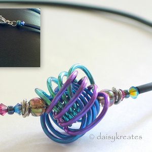 Danish Knot Necklace length is adjustable around 16", +/- 1/2"