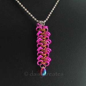 The glass bead is AB-coated on one side, clear on the other, offering two color