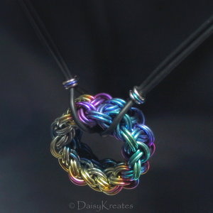 Reminiscent of rainbow sprinkles donut shiny in light or dark outfit