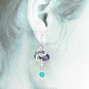 Rainbow Hugs and Silver Kisses Earrings