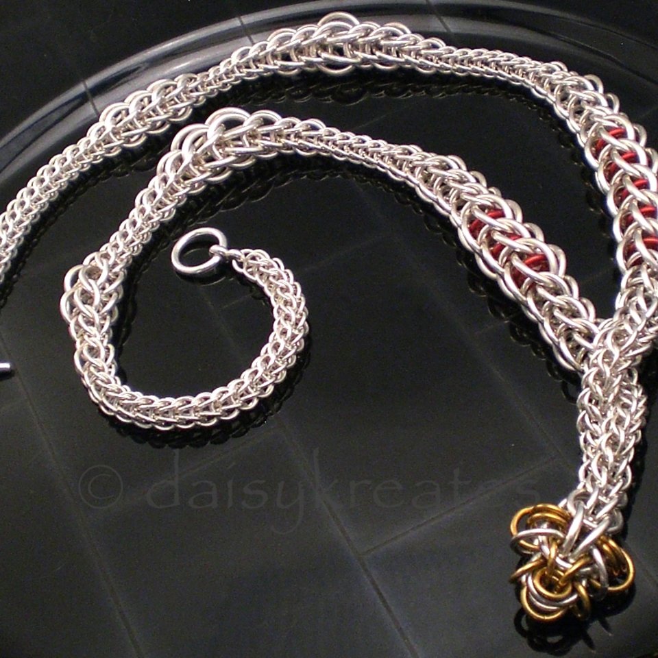 Sterling Silver Graduated Full Persian RazzleDazzle Statement Necklace