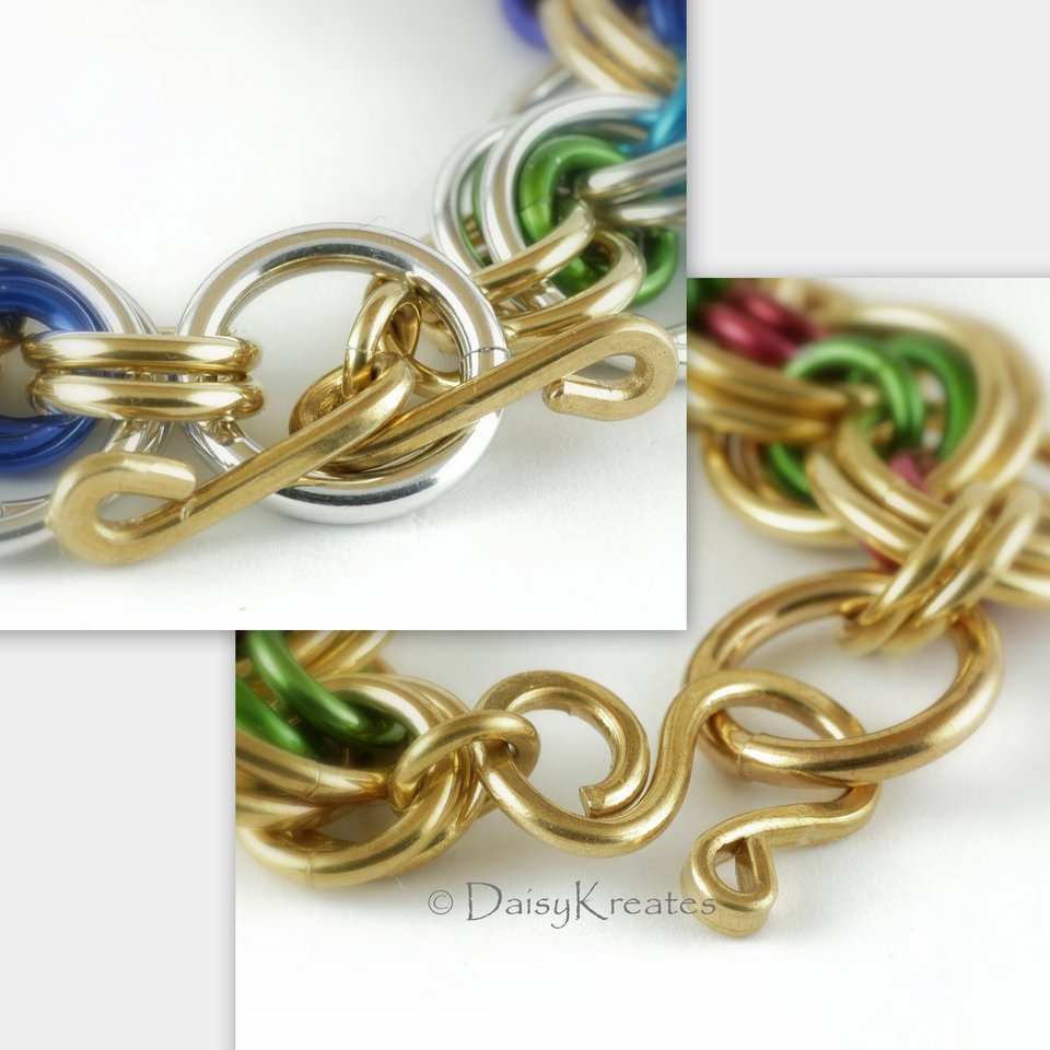 Clasp options offered, both handmade in DaisyKreates' original design