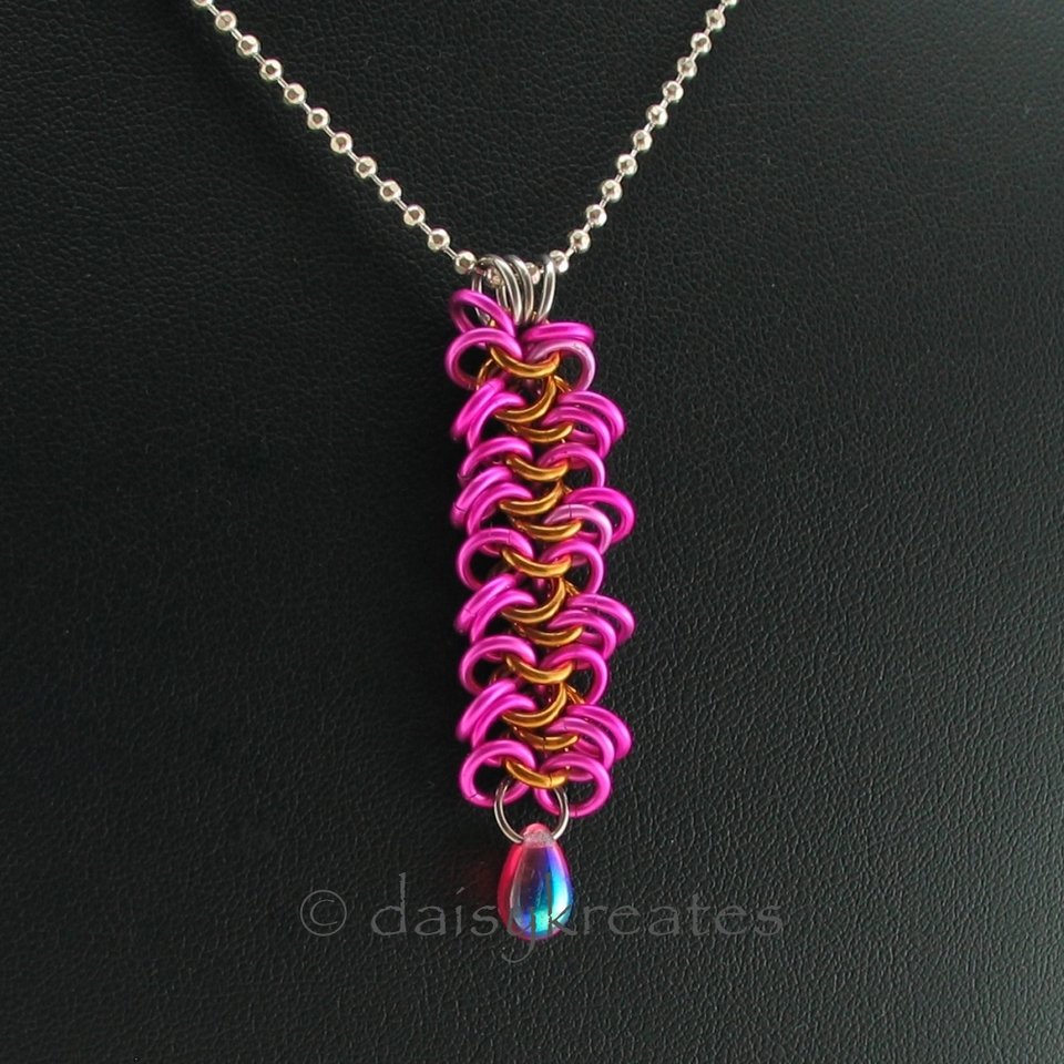 The glass bead is AB-coated on one side, clear on the other, offering two color