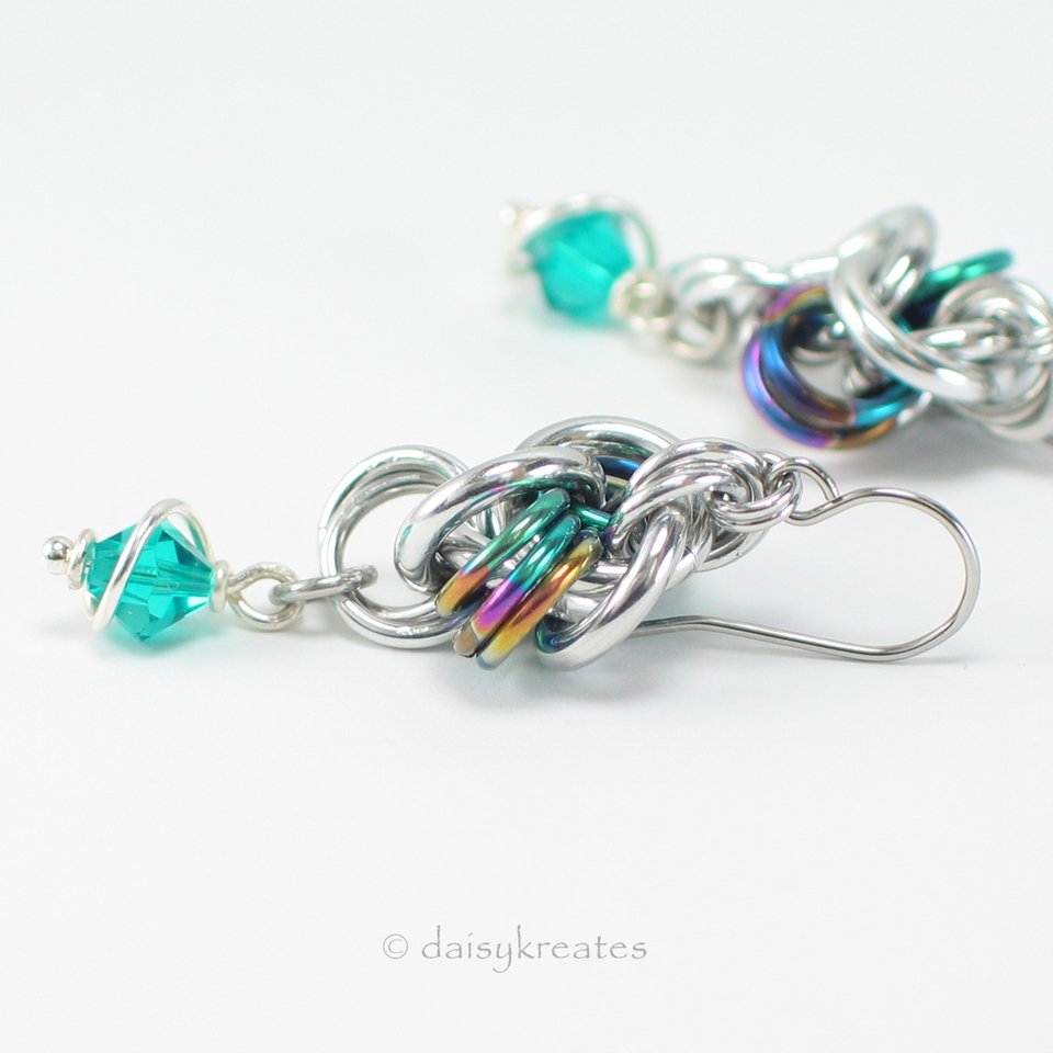 Rainbow Hugs and Silver Kisses Earrings