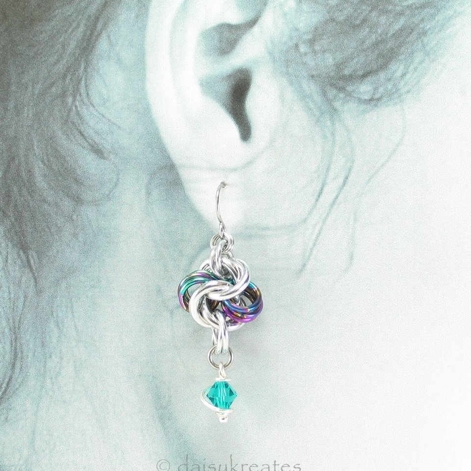 Rainbow Hugs and Silver Kisses Earrings