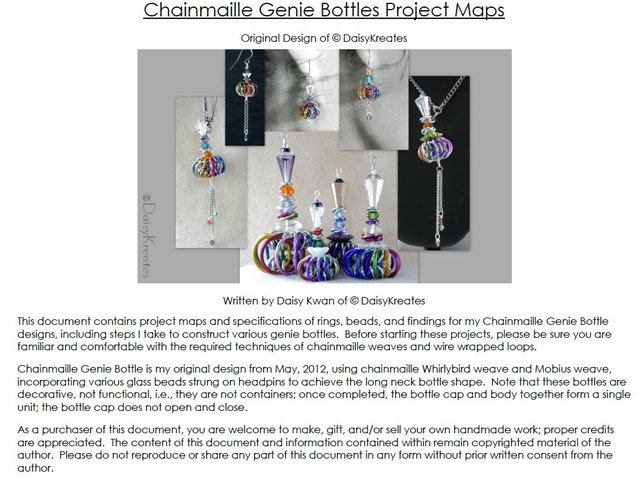 Genie Bottle project maps tutorial digital download PDF